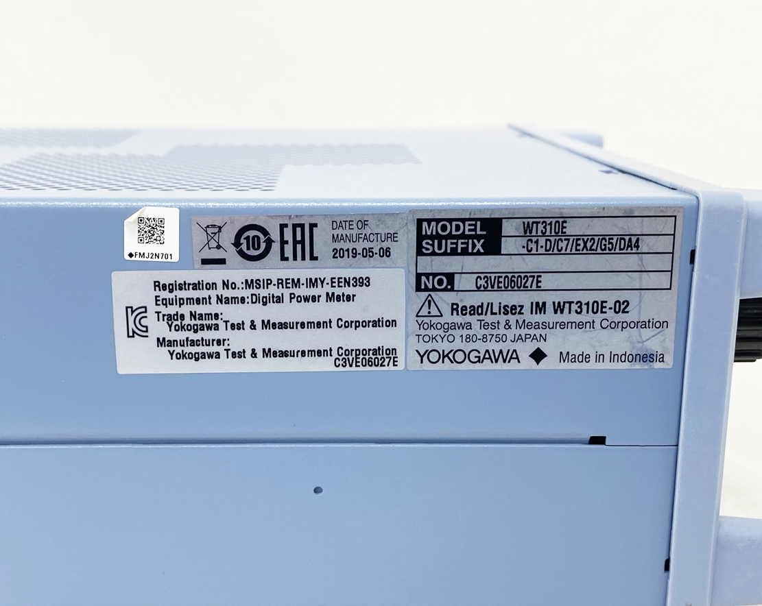 WT310E-C1-D/C7/EX2/G5/DA4ディジタルパワーメーター