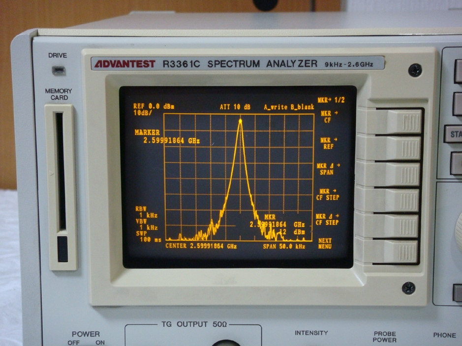 R3361C9KHz-2.6GHz Spectrum Analyzer with TG