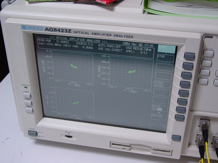 AQ8423Z1520-1620nm Optical Amplifier Analyzer