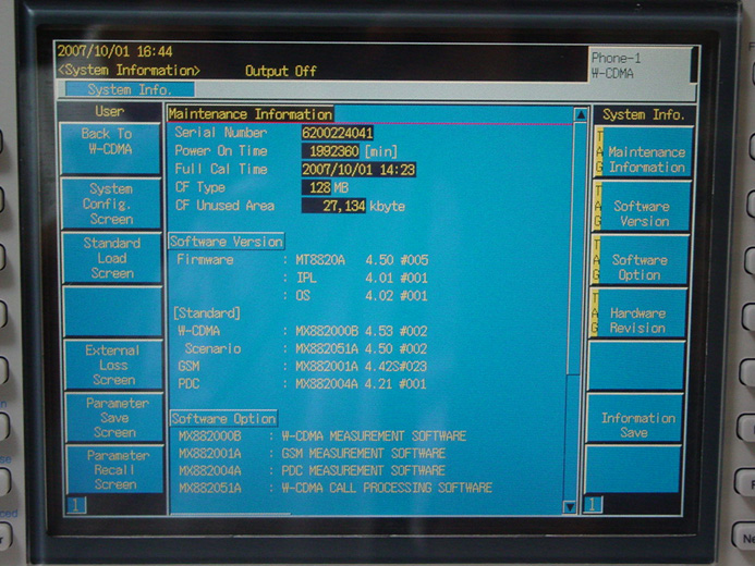 MT8820A/01/02Radio Communication Analyzer