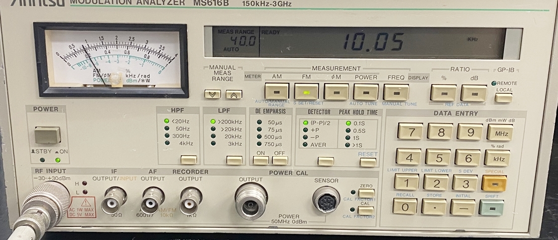 MS616B3GHz Modulation Analyzer