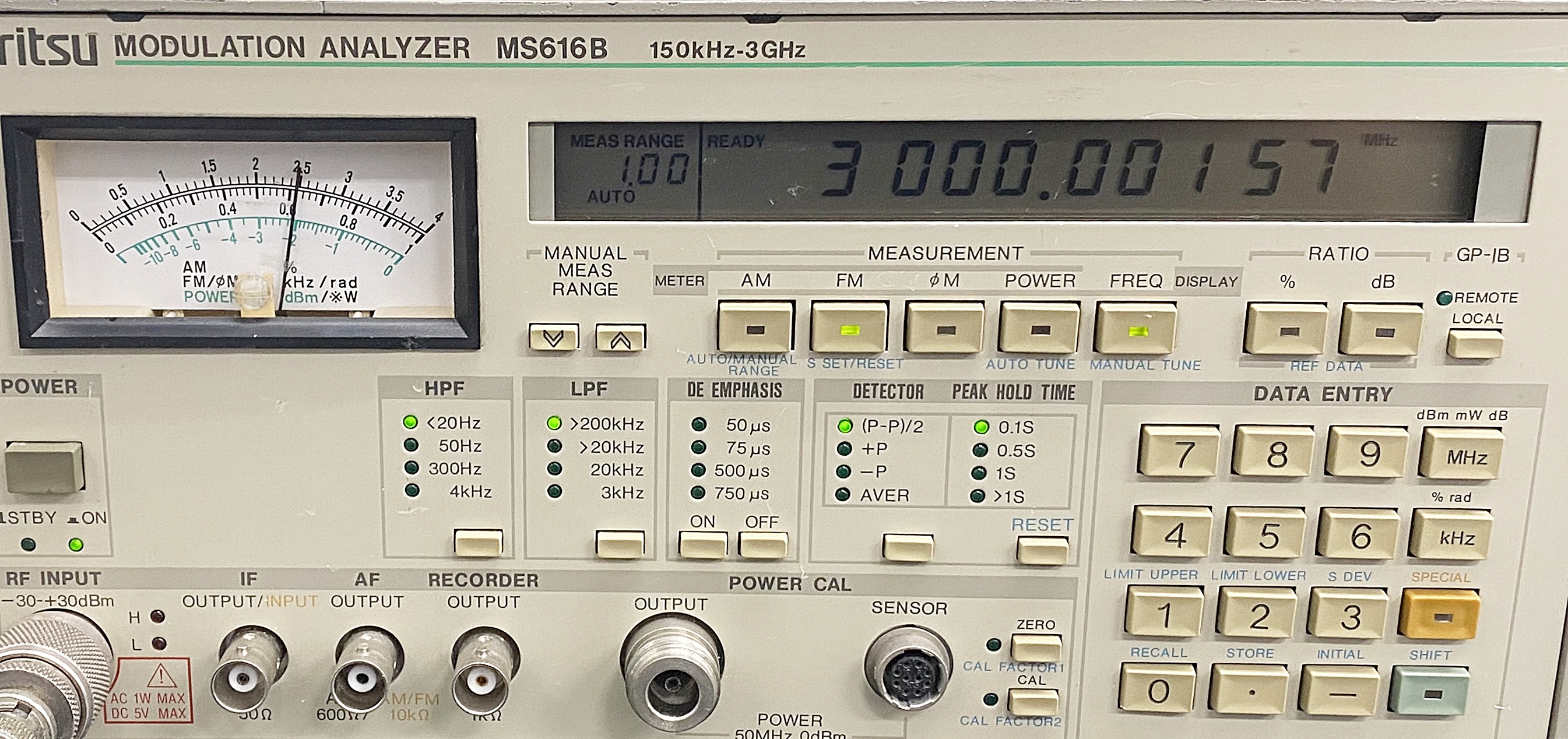 MS616B3GHz Modulation Analyzer