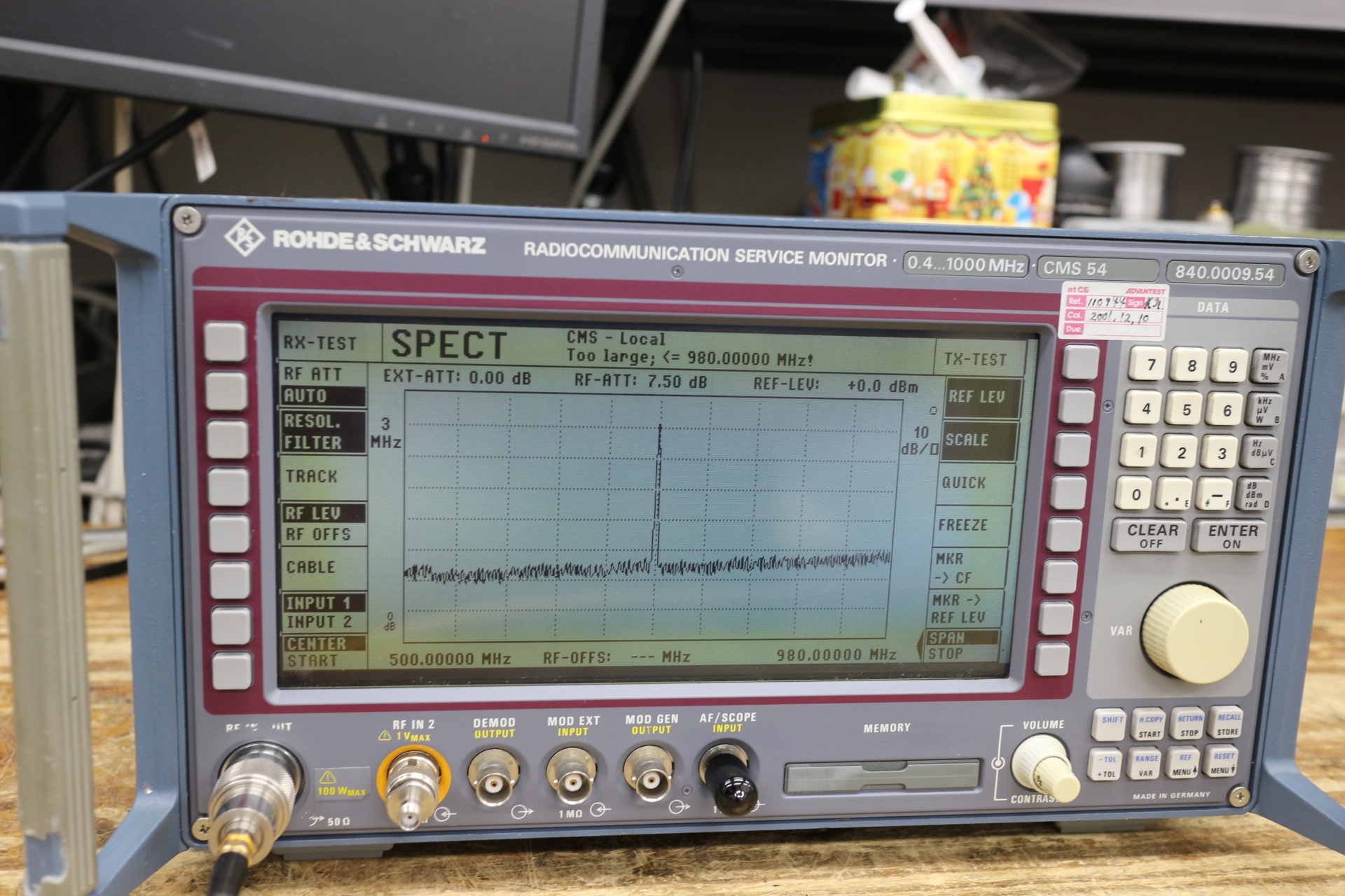 CMS54 B9,B32400KHz-1000MHz Radio Communication Tester