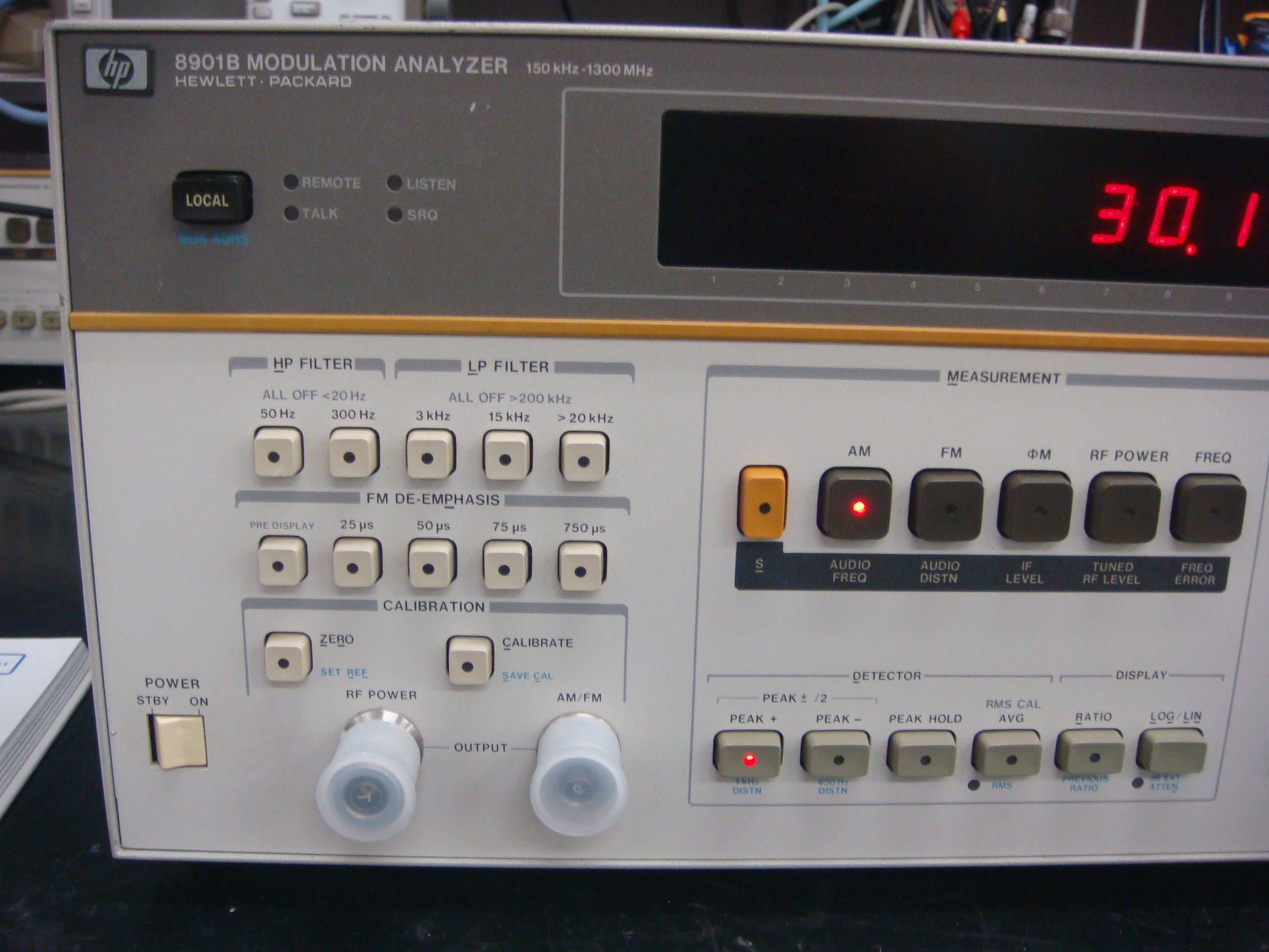 8901B /002/030/032/0331.3GHz Modulation Analyzer