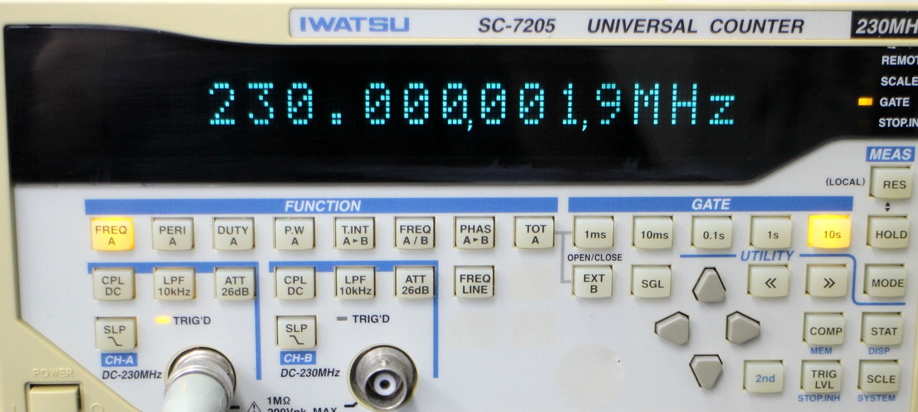 SC7205230MHz 2ch Universal Counter 