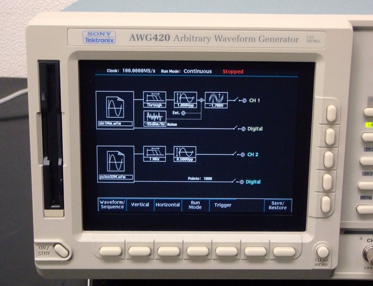 AWG420 /01/03/05200MHz 16bit 2ch Airbitarity Waveform Generator