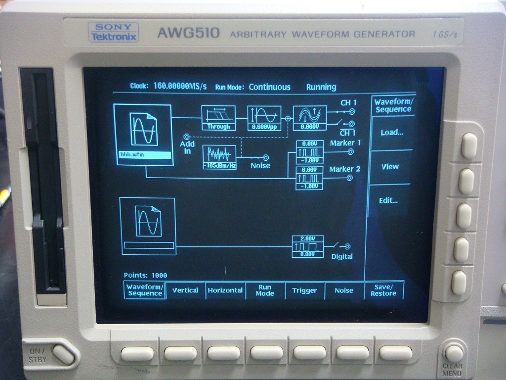 AWG510 /0350K-1GHz Airbitary Generator