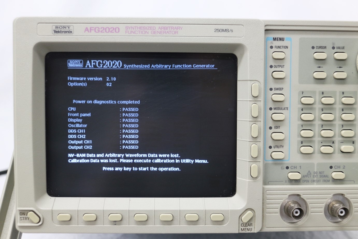 AFG2020 /02100MHz 2ch Arbitrary Function Generator  