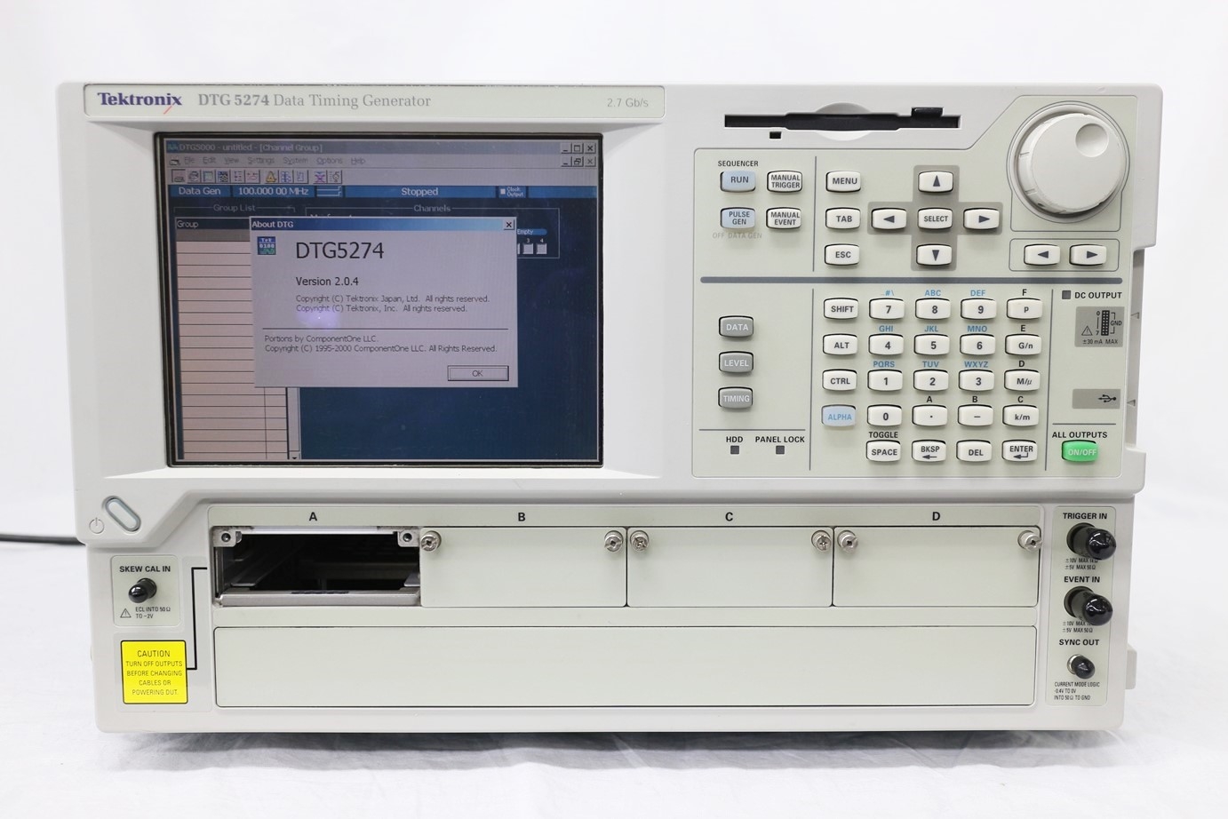 DTG52742.7Gbps Data Timing Generator