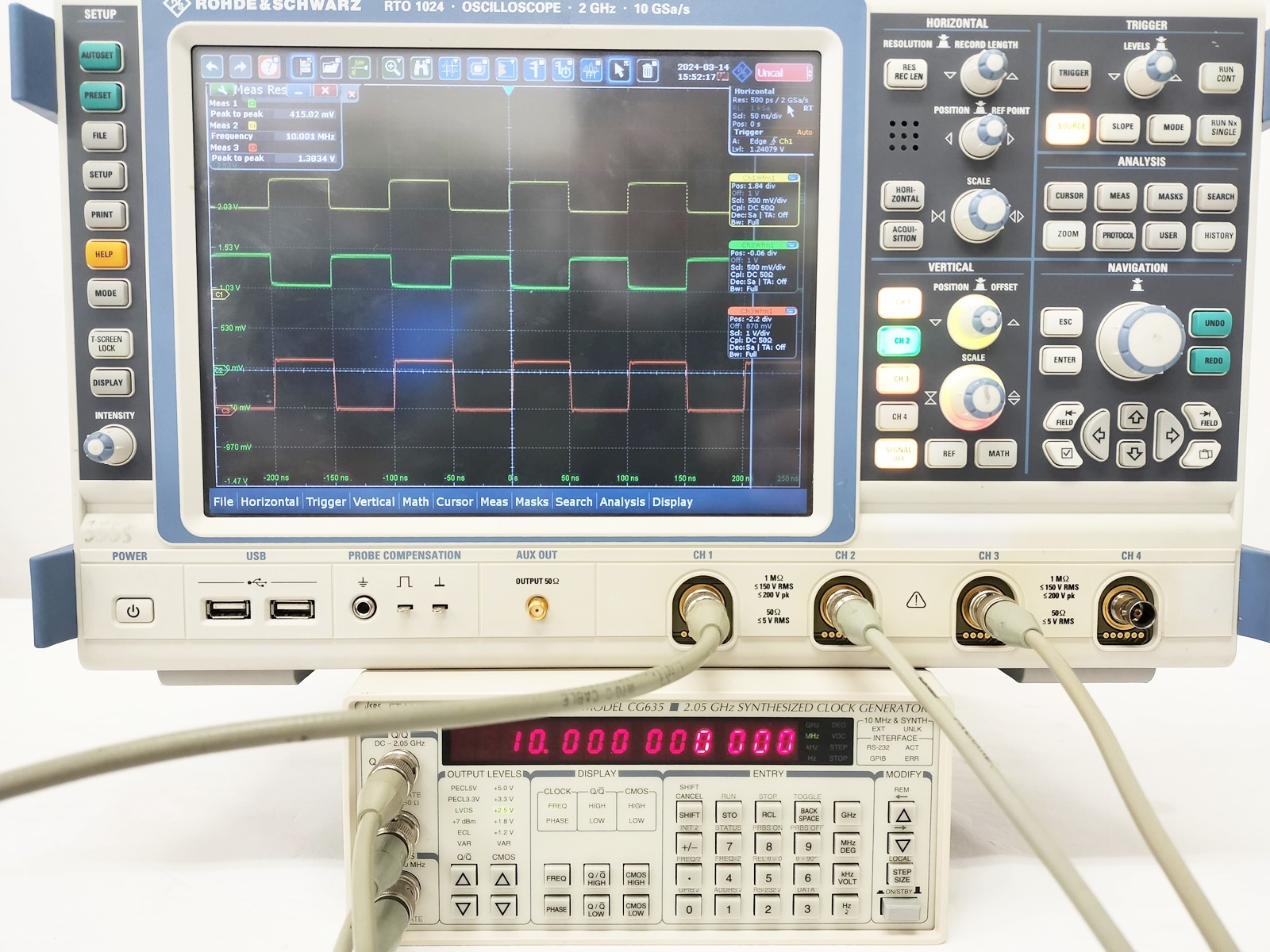 CG635Synthesized Clock Generator