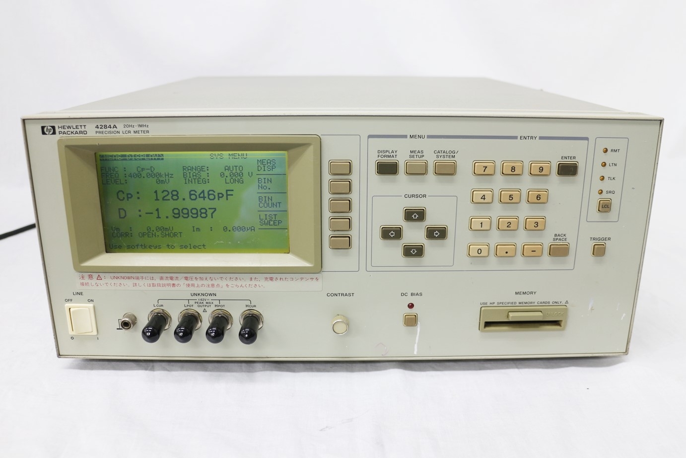 4284A /00620Hz-1MHz Precision LCR Meter