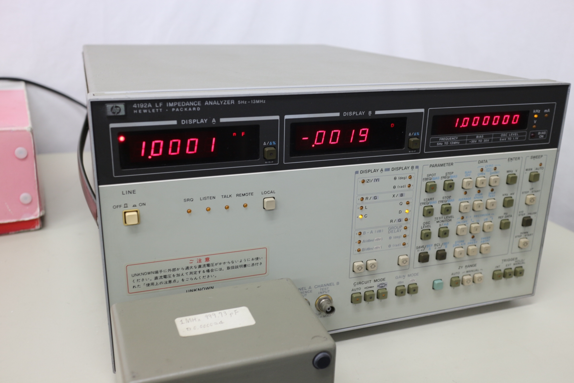 4192A13MHz LF Impedance Analyzer