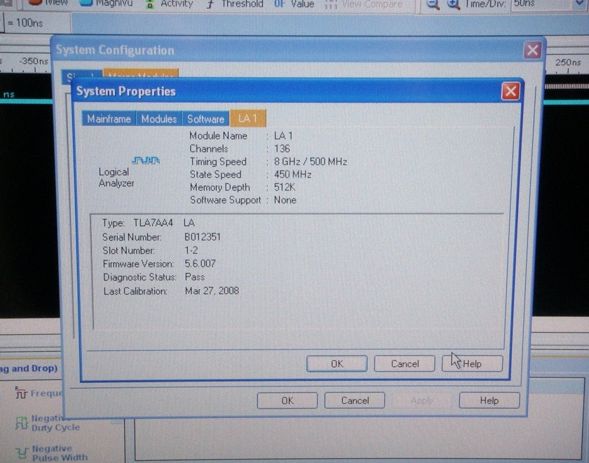 TLA 7AA4/66136ch 128kb 8GHz Logic Analyzer Module