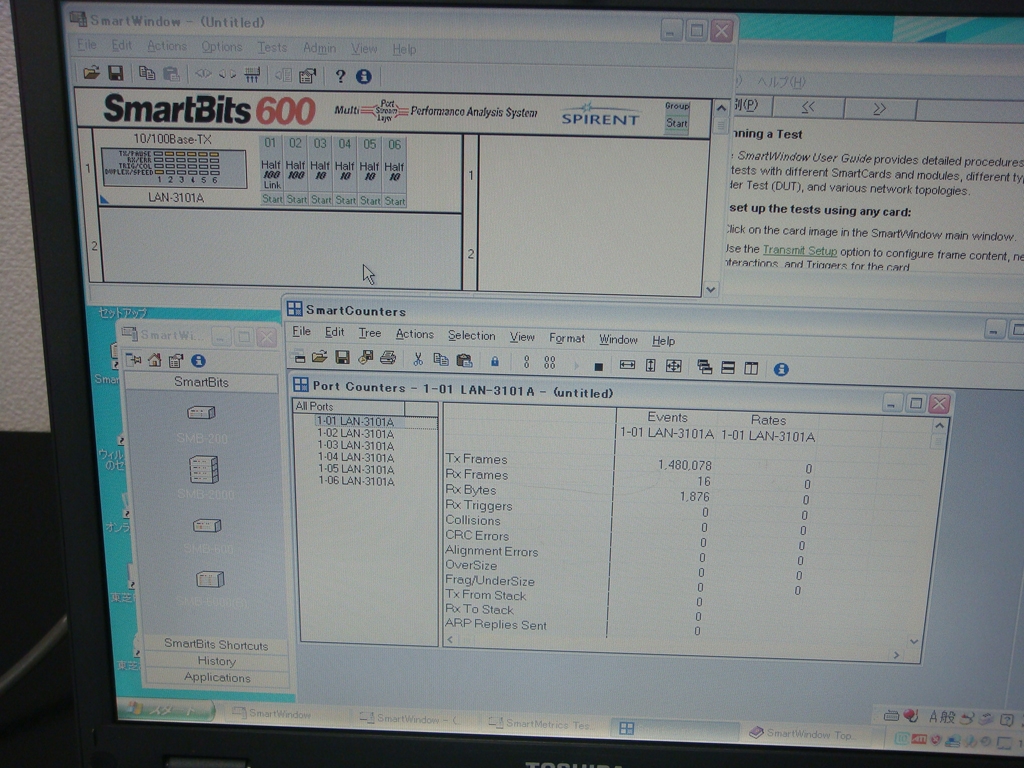 SMB600 /SWF1201ASmartbit MultiPort Tester