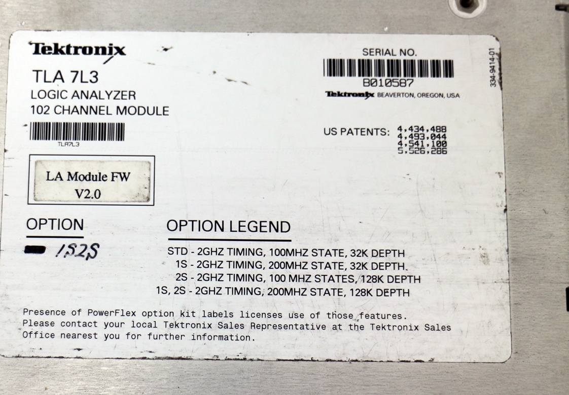 TLA7L3 /1S,2S2GHz 102ch Logic Analyzer Module