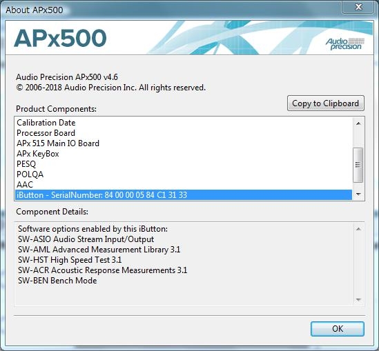 APX515Audio Analyzer