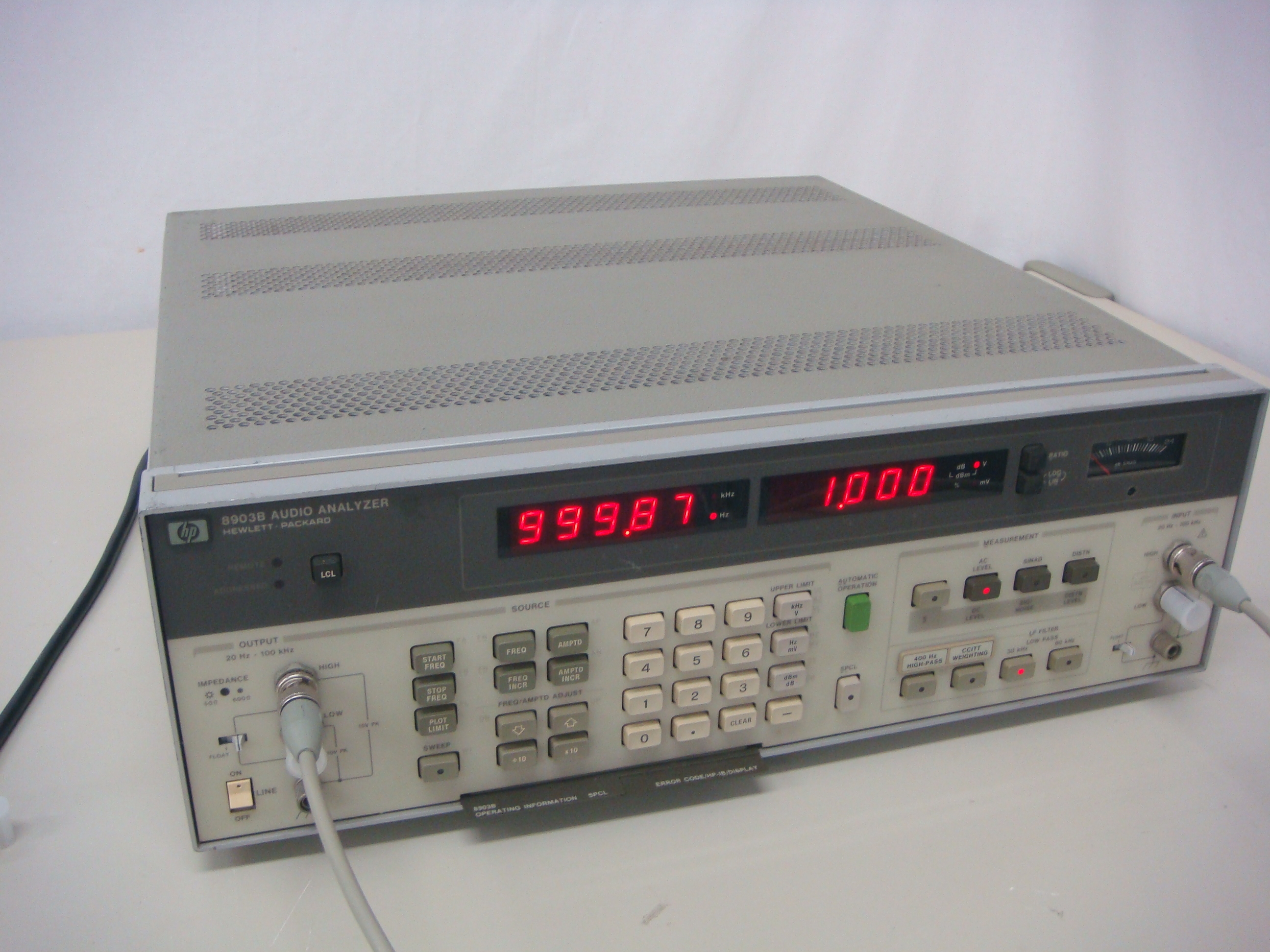 8903B 10/51Audio Analyzer