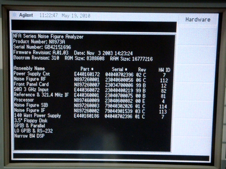 N8973A3GHz NFA Noise Figure Analyzer