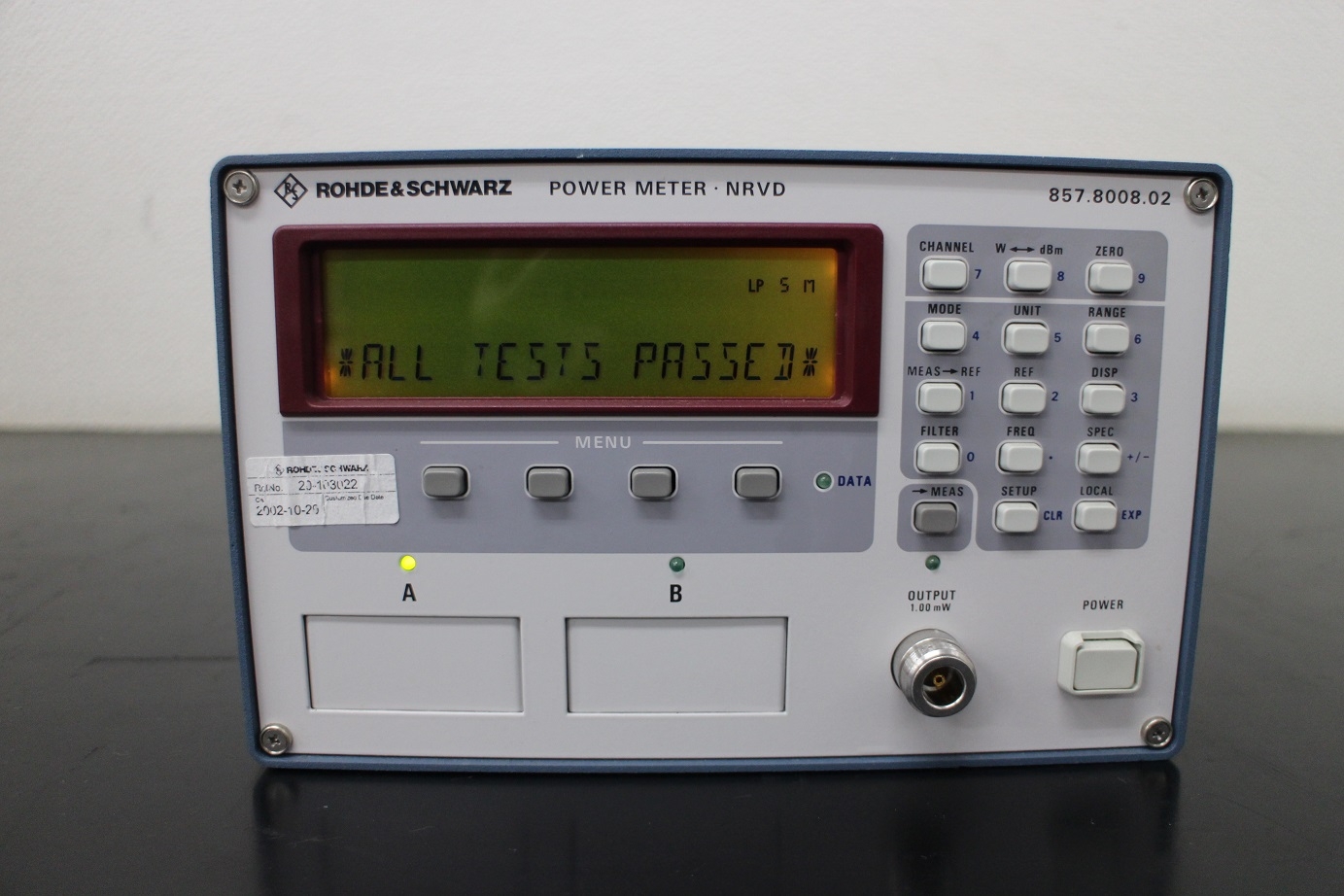 NRVD + NRV-Z110MHz-18GHz Dual Channel Power meter 