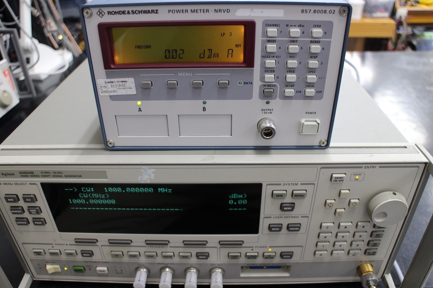 NRVD + NRV-Z110MHz-18GHz Dual Channel Power meter 