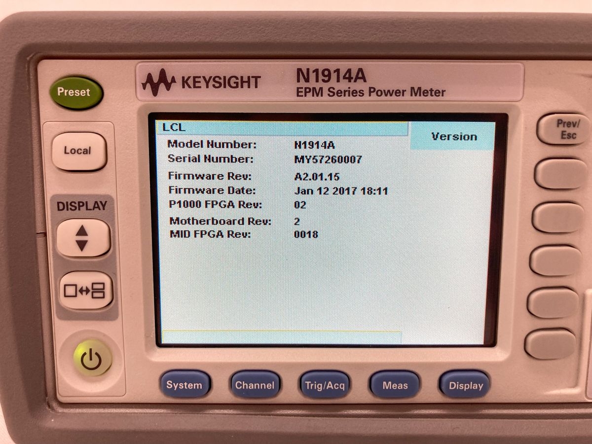 N1914A/005/101EPM Series Dual-Channel Power Meter