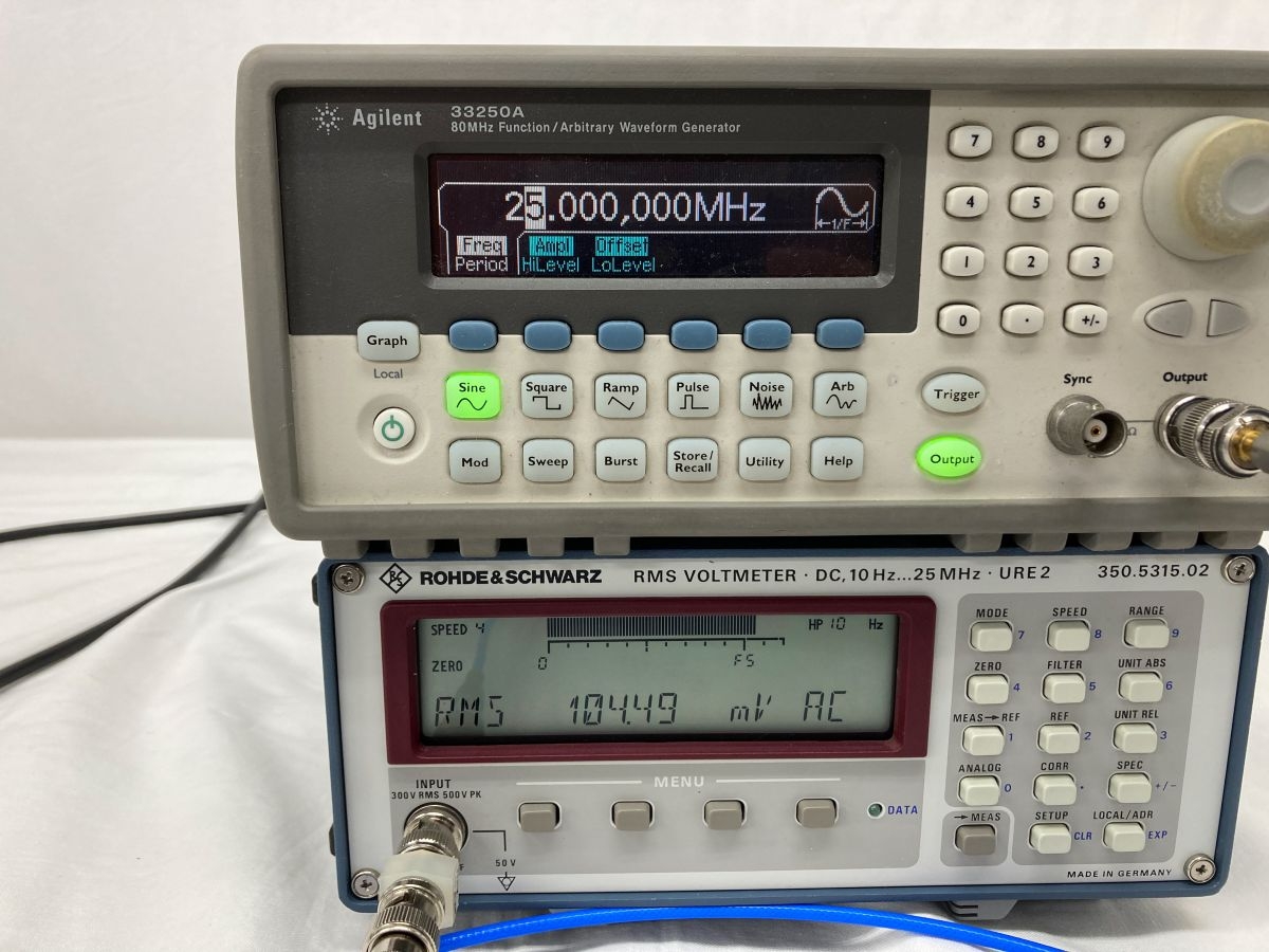 URE2DC-25MHz RMS Voltmeter