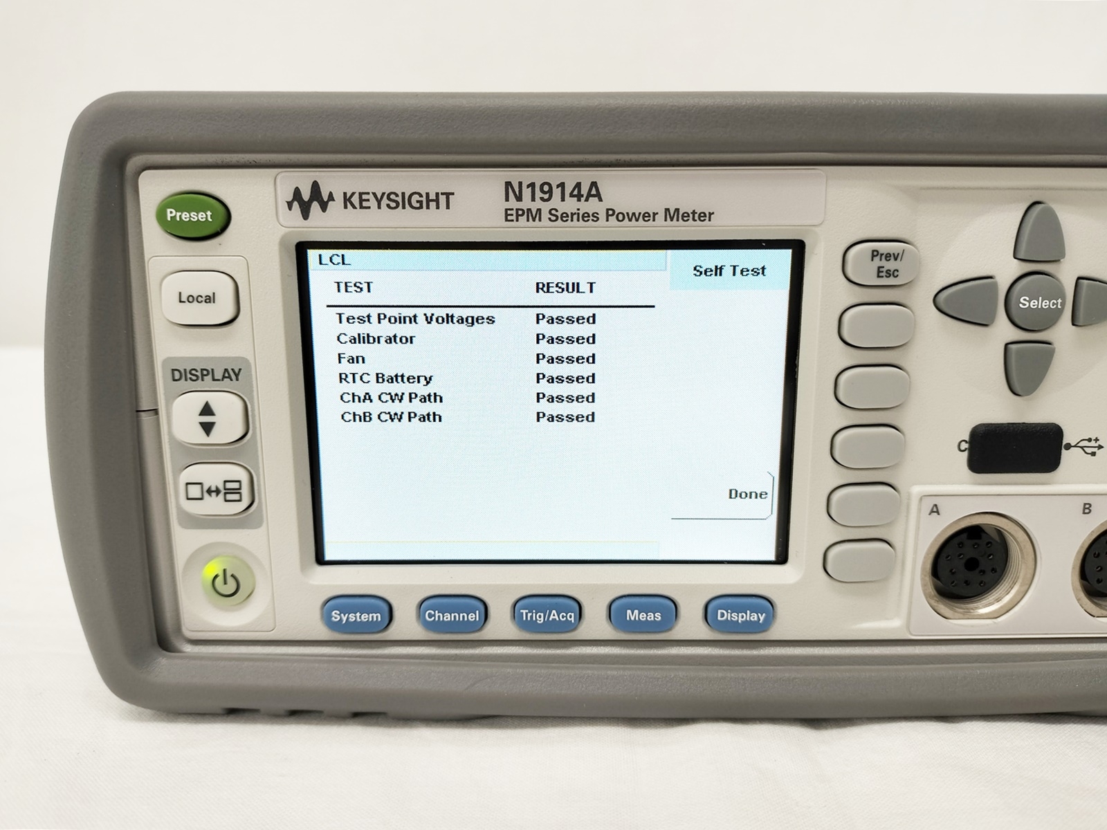 N1914A/101EPM Series Dual-Channel Power Meter