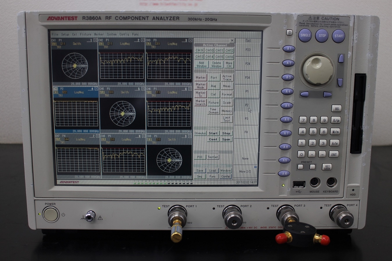 R3860A/1400-0010300kHz-20GHz 4port RF compornent analyzer