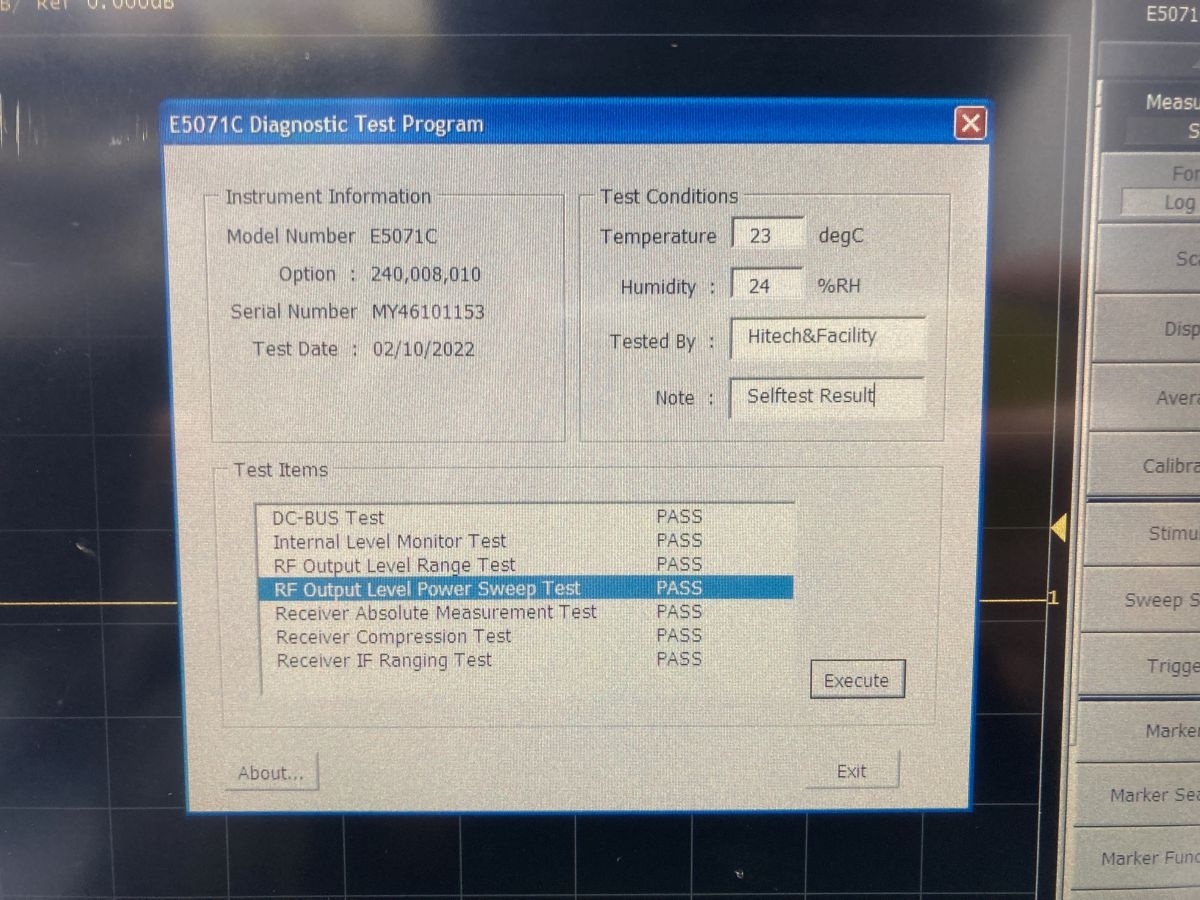 E5071C 008/010/240/UNQ9kHz-4.5GHz Network Analyzer