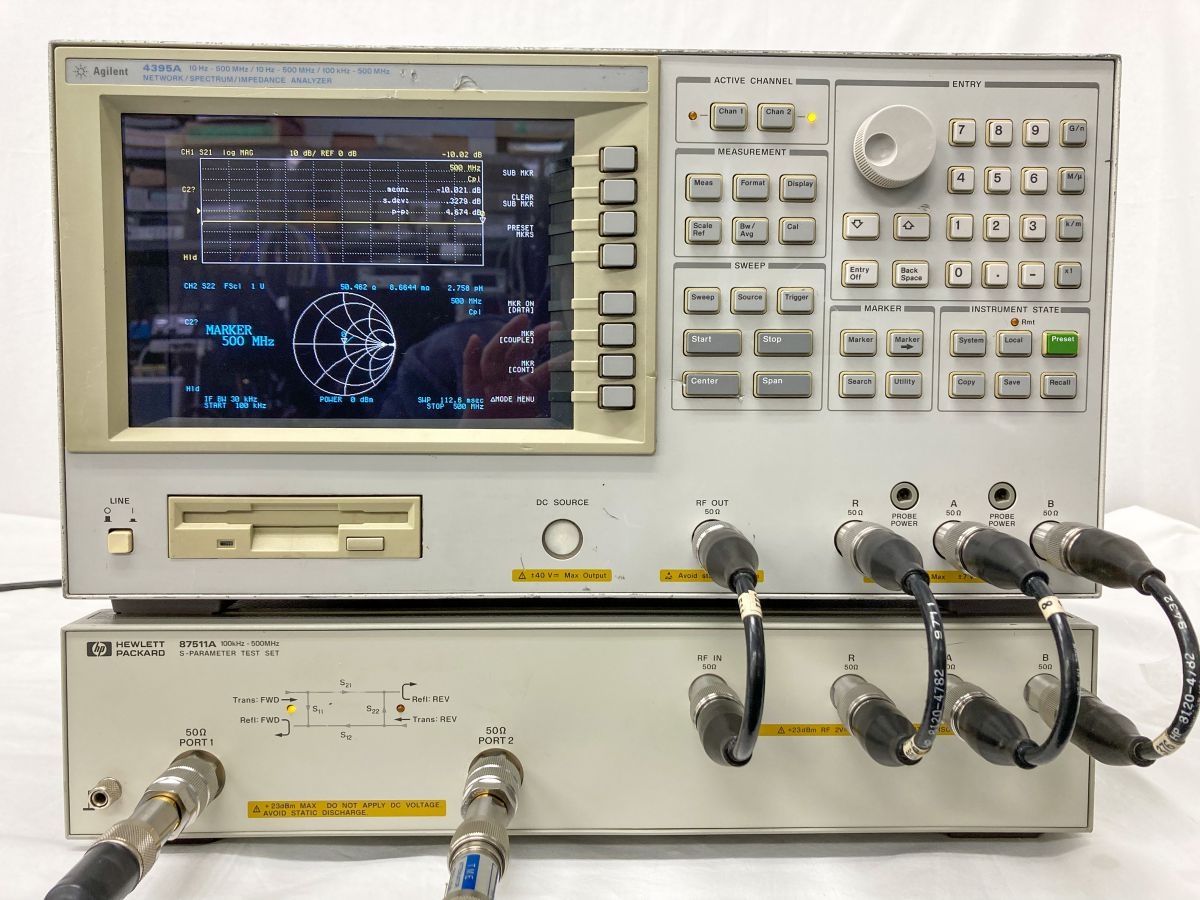 4395A10Hz-500MHz Network Spectrum Impedance Analyzer+87511A