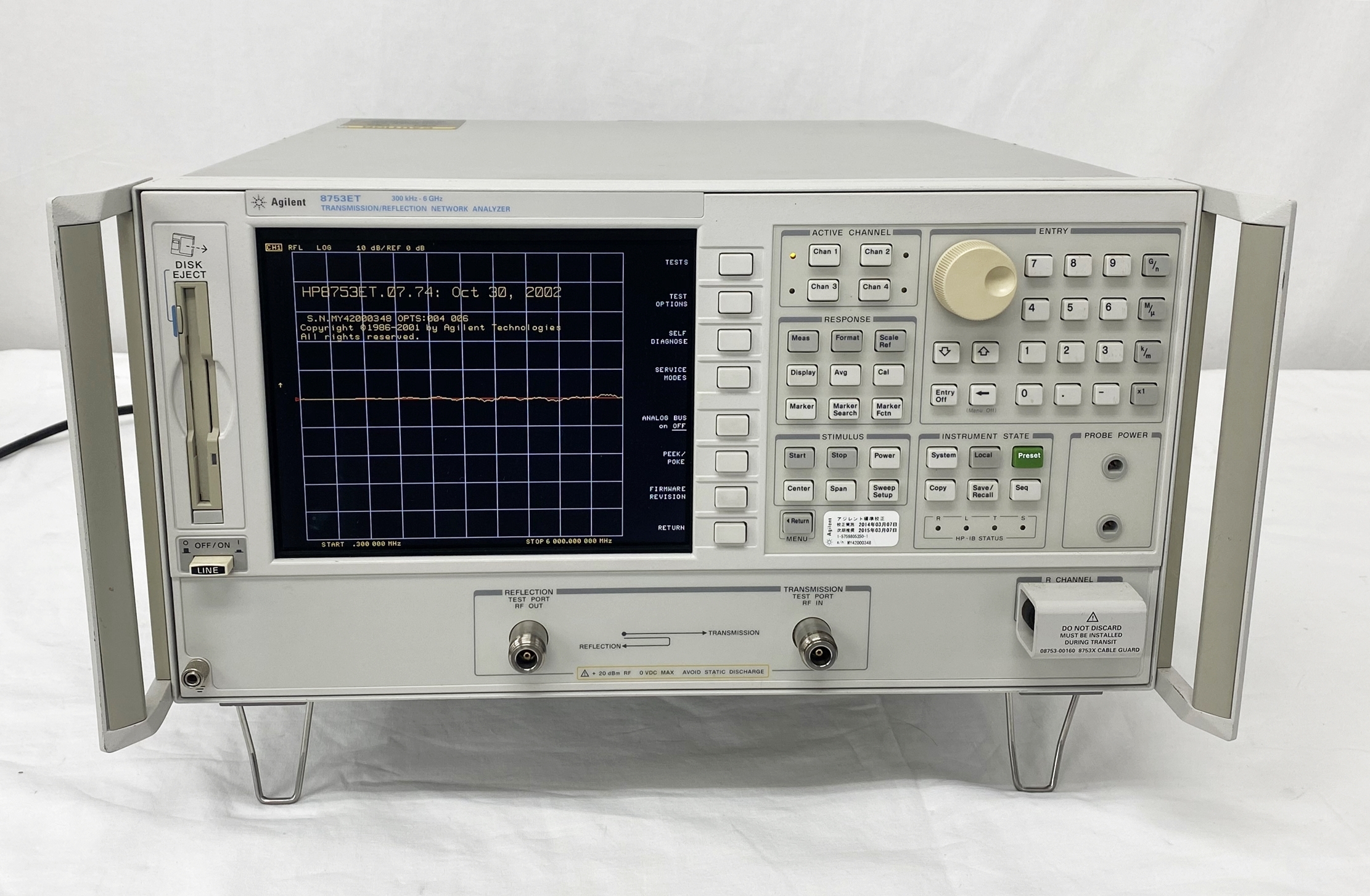 8753ET/004/006300KHz-6GHz Network Analyzer