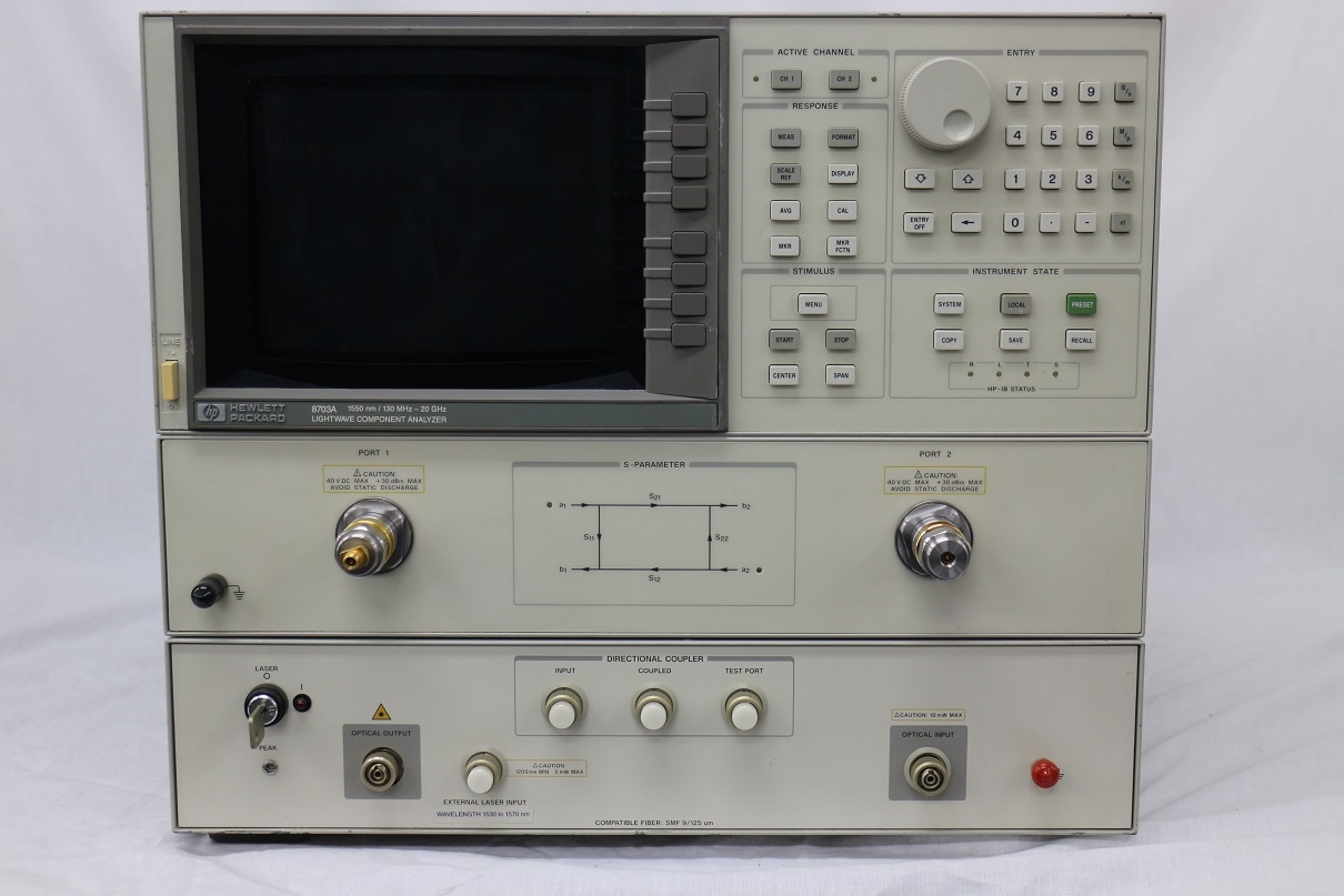 8703A130M-20GHz 1550nm Lightwave Component Analyzer 