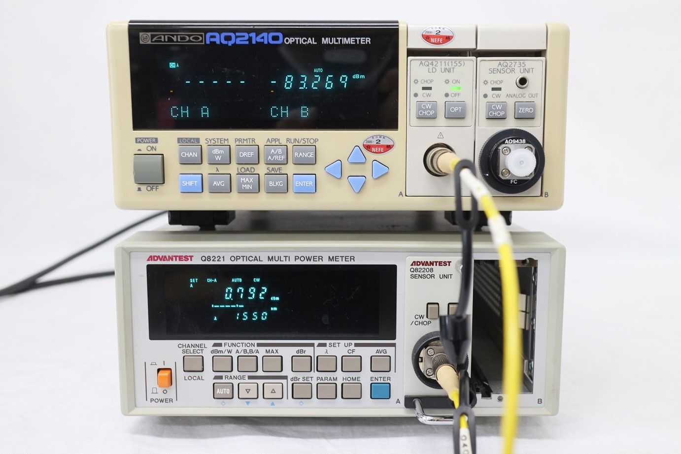 Q8221 + Q82208Optical power Meter + sensor