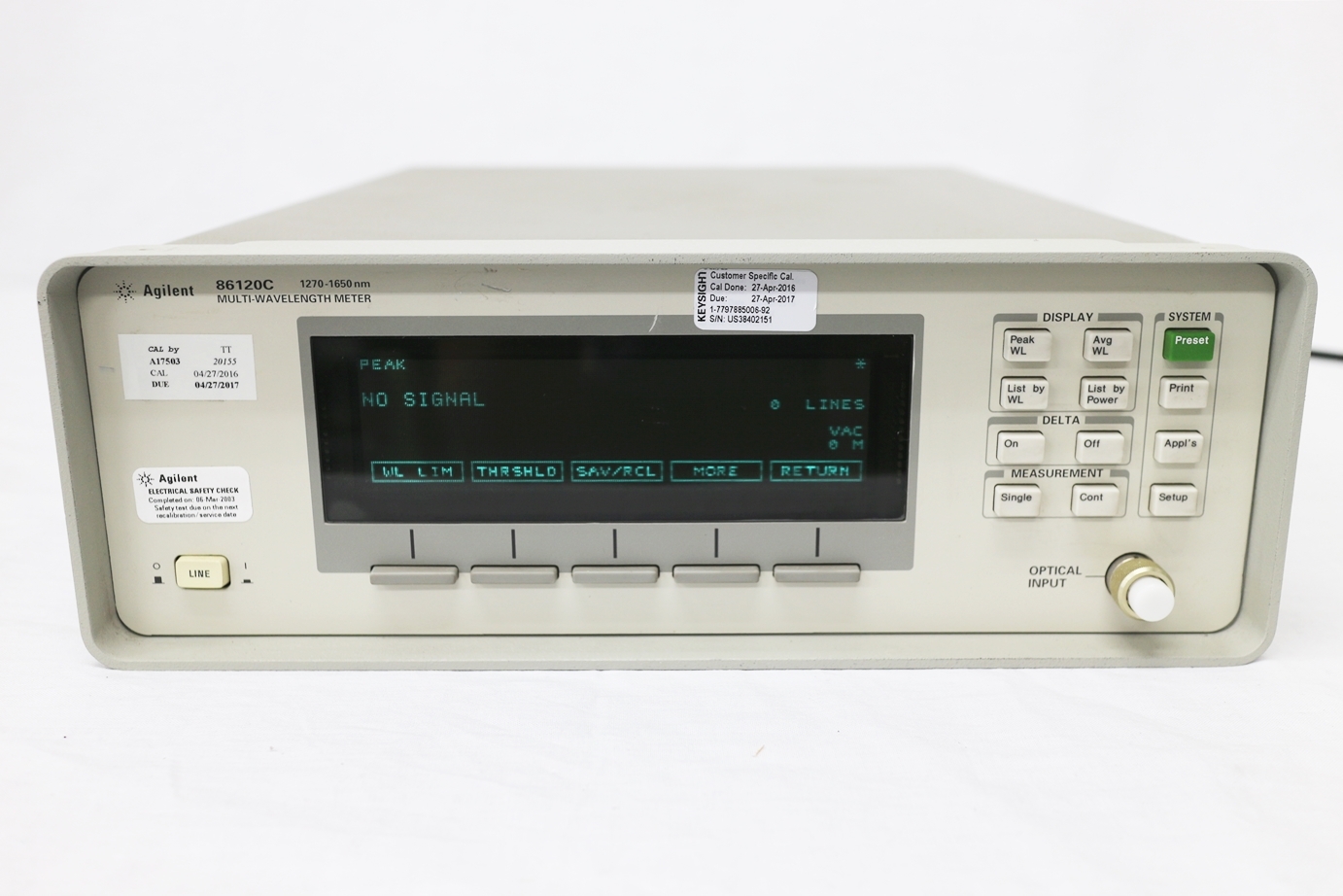 86120CMulti-Wavelength Meter