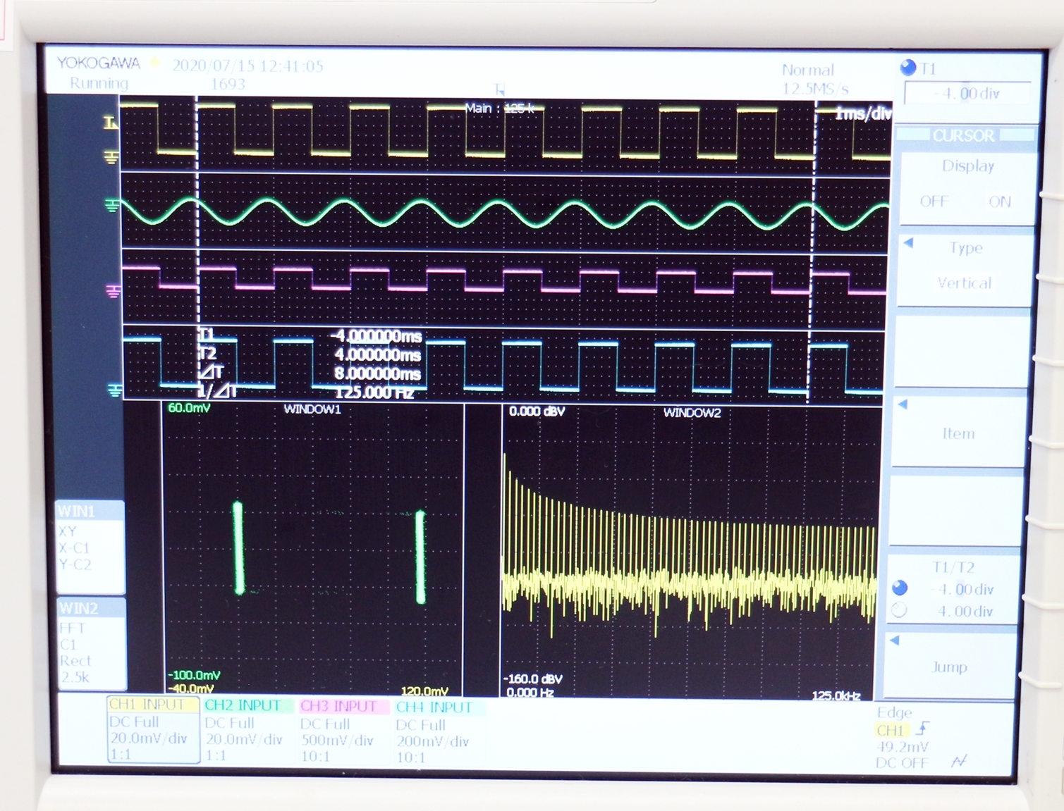 DL9040LDC-500MHz 4ch 5GS/s Digital Oscilloscope 