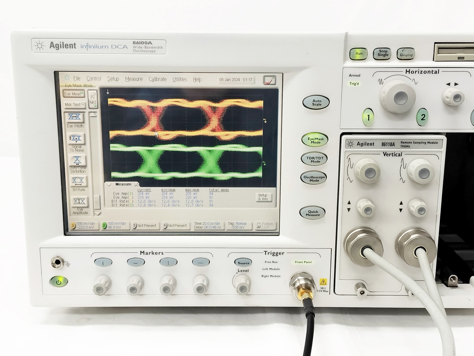 86118A70GHz デュアル・リモート・サンプリング・ヘッド