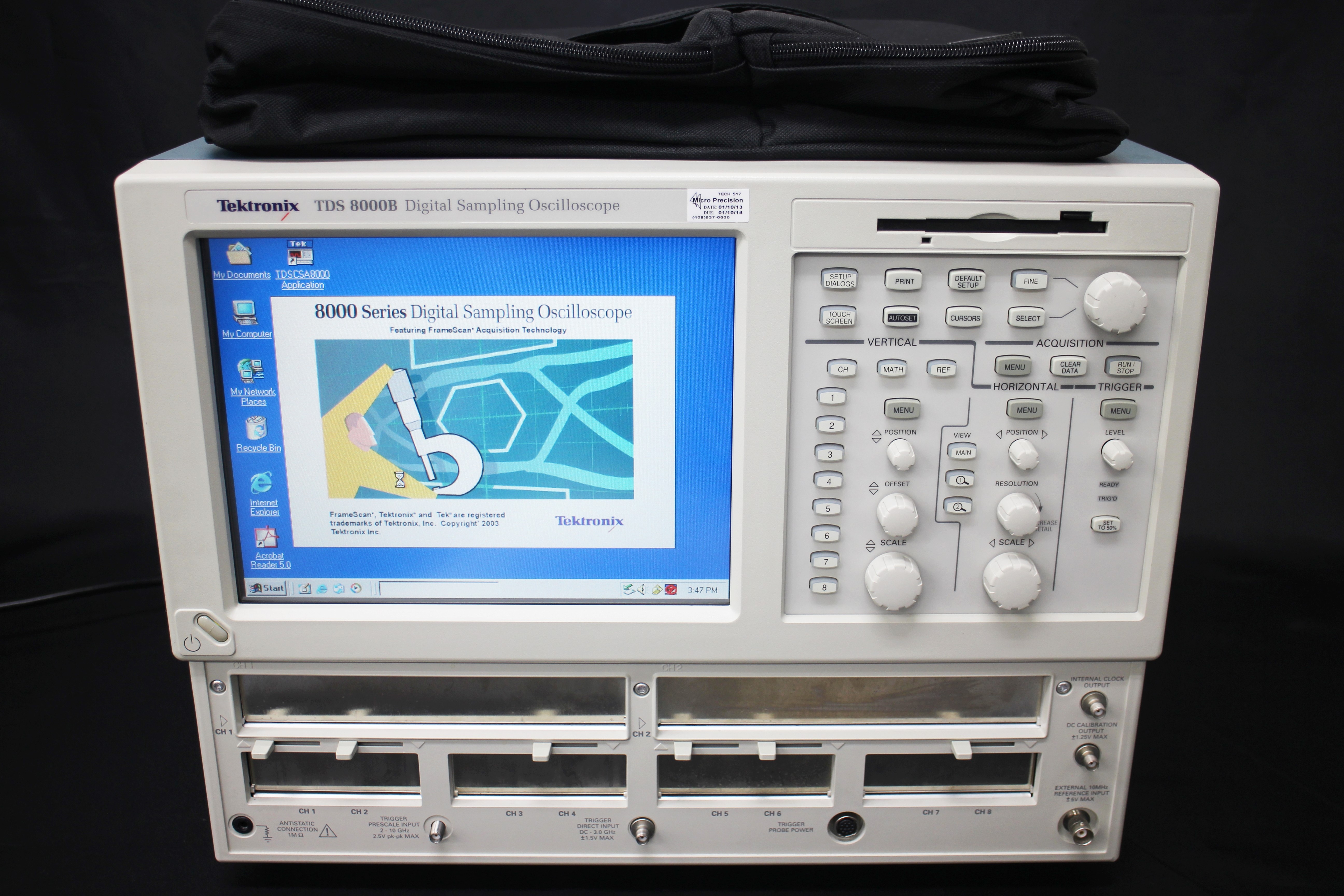 TDS8000BDigital Sampling Oscilloscope <b>Diag Error</b>