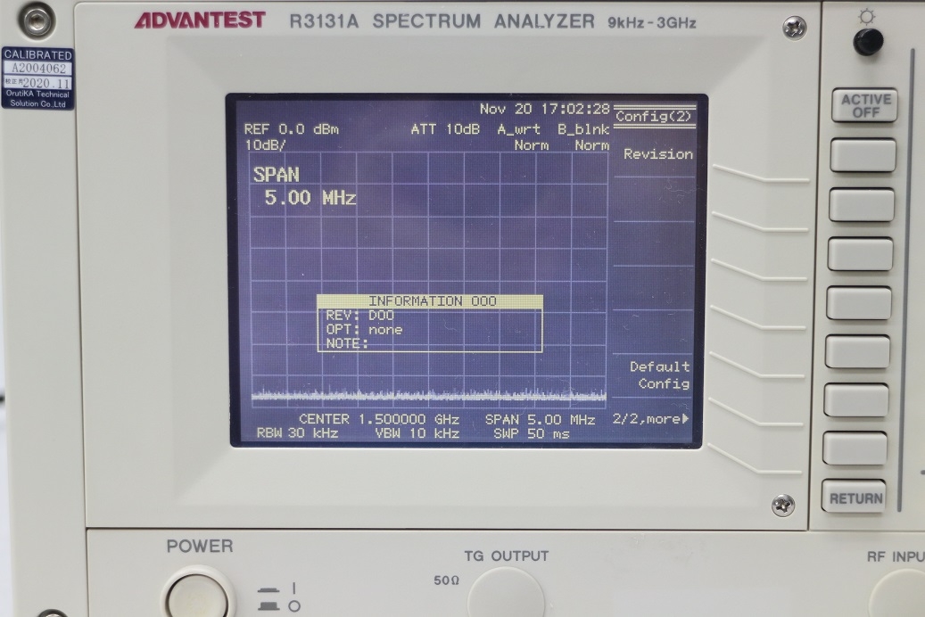 R3131A9KHz-3GHz Spectrum Analyzer