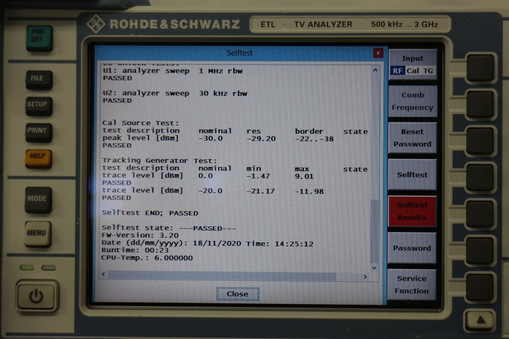 ETL TV Analyzer with TG