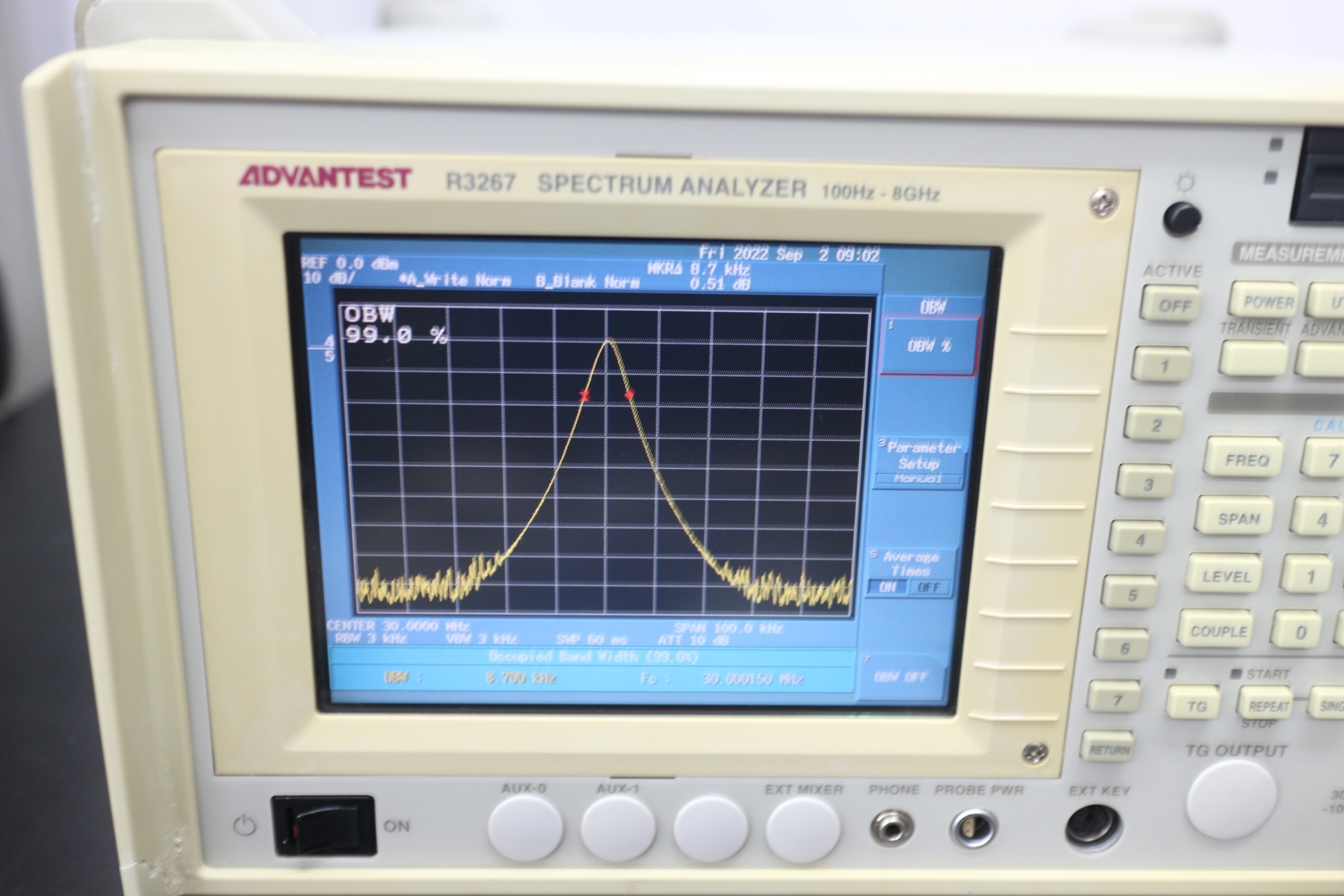 R3267 /01/73100Hz-8GHz Spectrum Analyzer