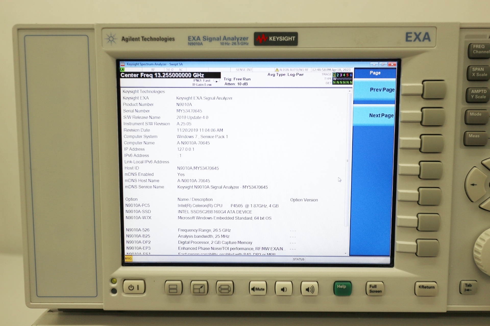 N9010A26.5GHz Spectrum Analyzer