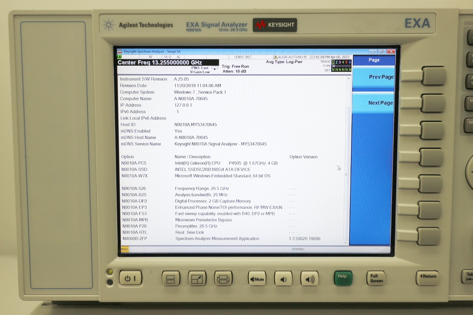 N9010A26.5GHz Spectrum Analyzer