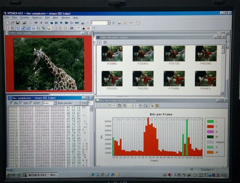 MTS4EAB /VC1/USBMPEG-4 VC-1 Compressed Video ES Analyzer V6.02