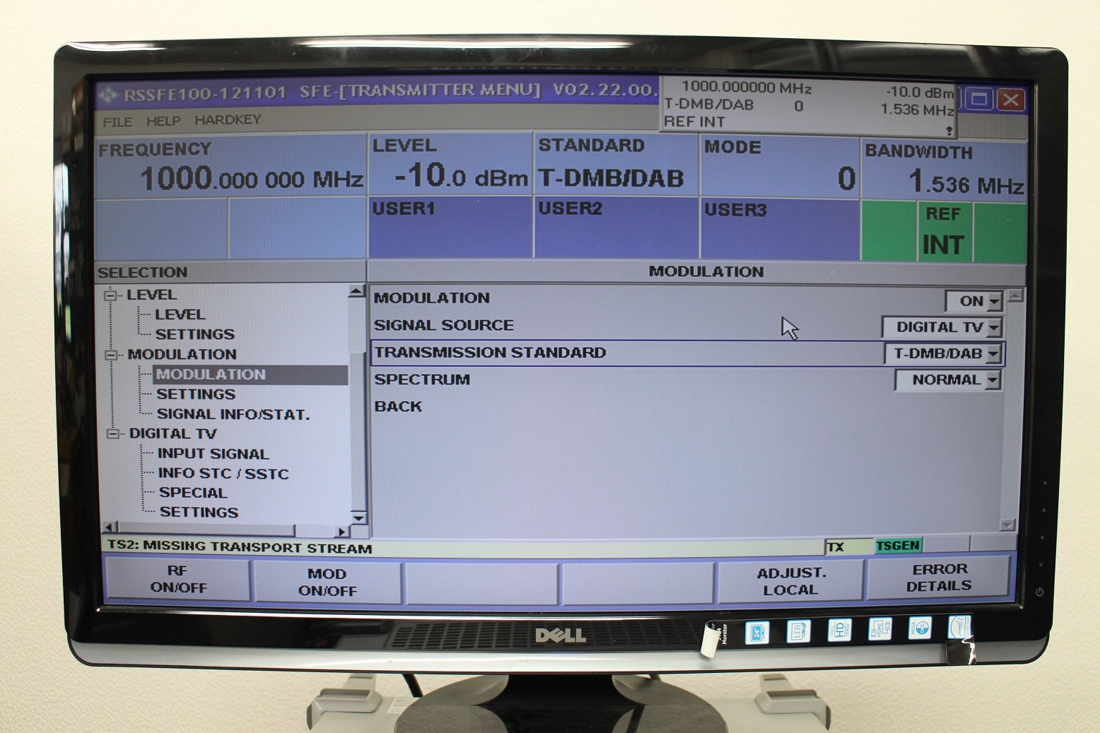 SFE100 /02 B6/K11/K22/K221T-DMB/DAB TV Test Transmitter