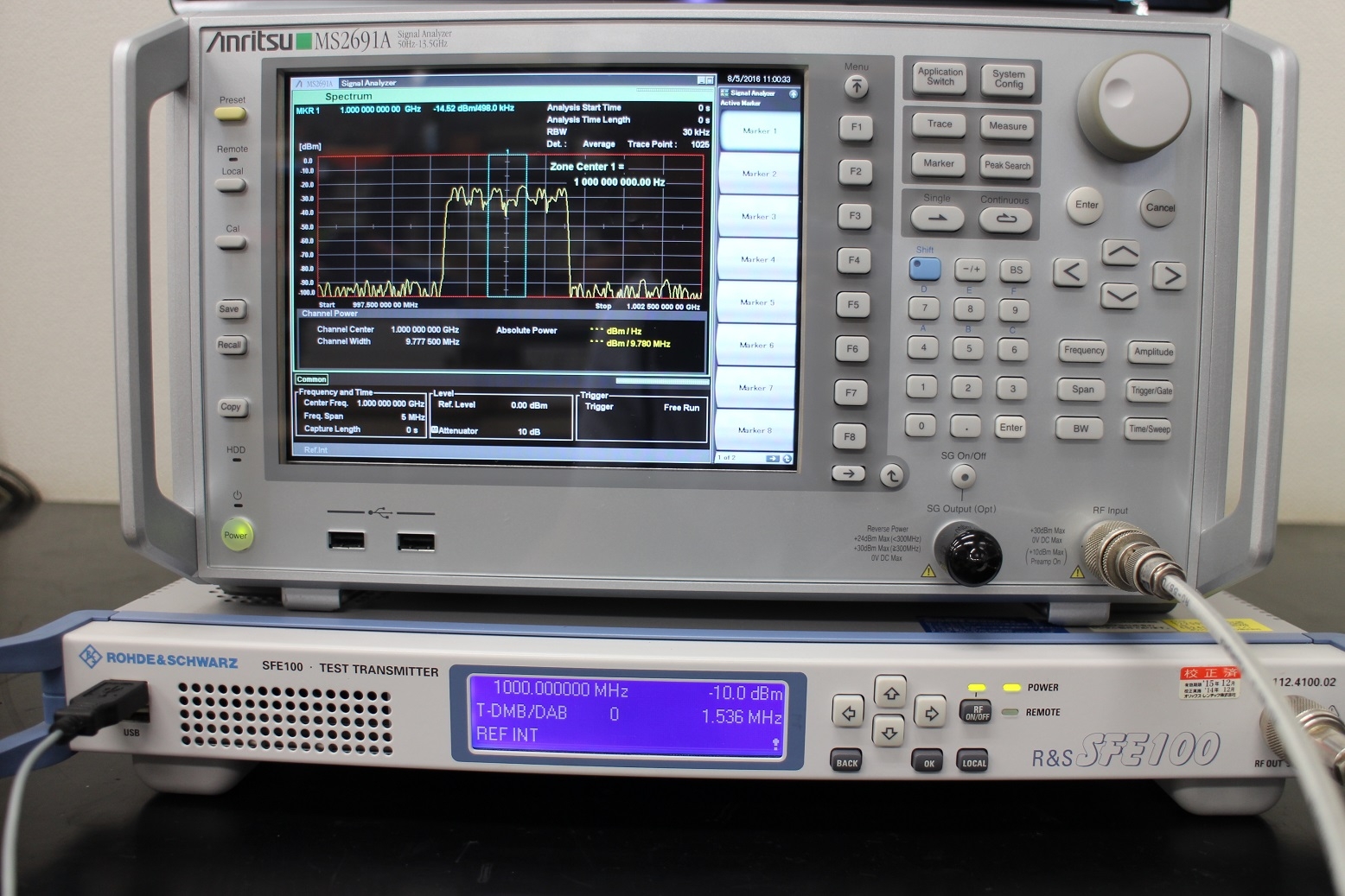 SFE100 /02 B6/K11/K22/K221T-DMB/DAB TV Test Transmitter