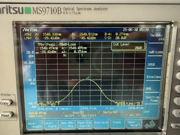 OTF-980-1-S-S-F-SP-1波長可変光フィルタ