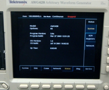 AWG420 /03200MHz 16bit 2ch Airbitarity Waveform Generator