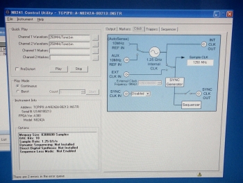 N8242A /125500MHz 1.25GS/s 10bit 2ch  Arbitrary Waveform Generator 