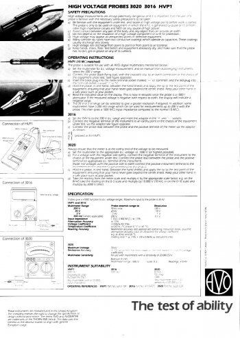 302030kV High Voltage Probe