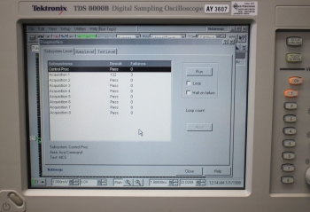 TDS8000BDigital Sampling Oscilloscope <b>Diag Error</b>